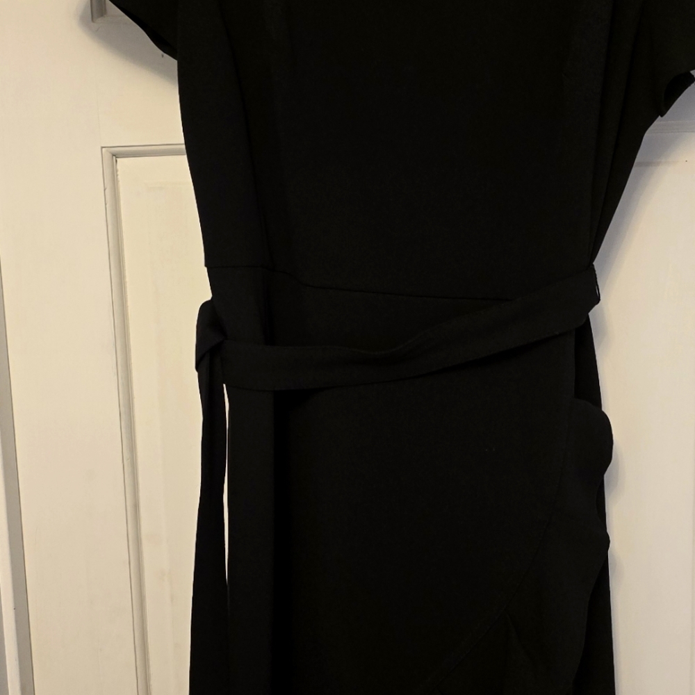 Black mermaid flare Calvin Kline With Belt and back zipper size 14
